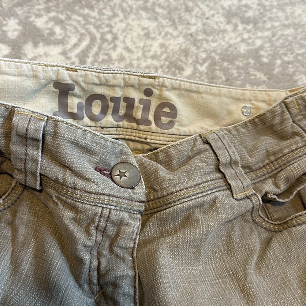 Anthropologie Louie Taupe Jeans, Size 6 straight Leg - Picture 3 of 4